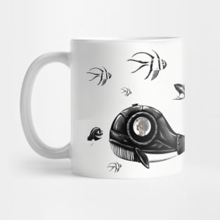 Underwater world with fantasy fish Mug